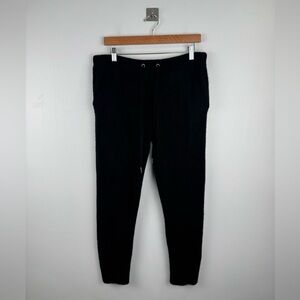 NakedCashmere Women Black Cashmere Knit Jogger Pant Size Large
